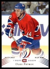2008-09 Upper Deck Montreal Canadiens Centennial Oleg Petrov Montreal Canadiens