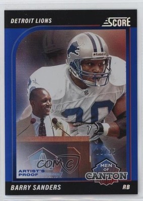 2024 Score Men of Canton Artist's Proof 6/35 Barry Sanders #2 HOF 04br