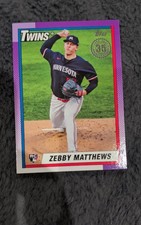2025 Topps Series 1 - 1990 Topps Baseball Zebby Matthews #T90-74 (RC)