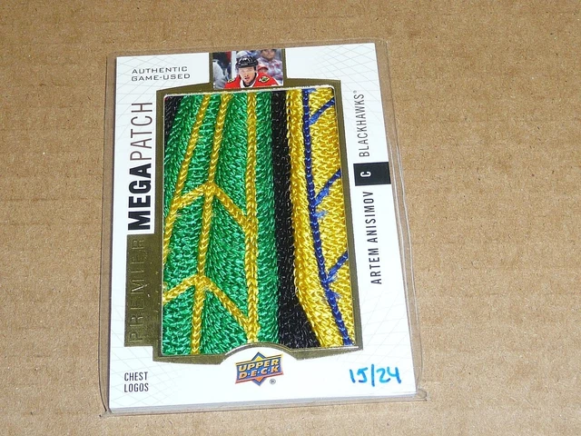 2017/18 Upper Deck PREMIER ARTEM ANISIMOV CHEST LOGO MEGA JERSEY PATCH 15/24