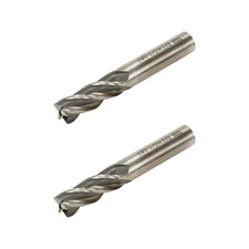 Square End Mill 1/2" Cutting Dia X 1/2" Shank Dia 4 Flute Straight End Mill Cut