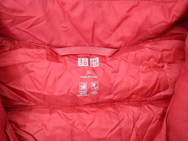 Uniqlo Ultra Light Down Jacket Xl Pink Autumn/Winter Ladies thumbnail 3
