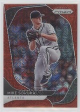 2020 Panini Prizm Tier II Red Mojo Prizm 45/149 Mike Soroka #170 04eb