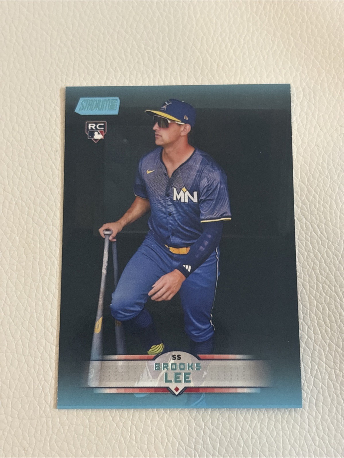 2025 Topps Stadium Club Light Blue Parallel Brooks Lee #141 (RC)