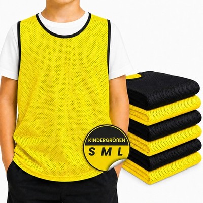Kyto Fußball Leibchen 6er Set gelb/schwarz verschiedene Größen
