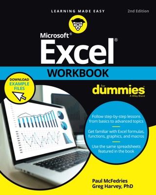 Excel Workbook For Dummies Harvey, Greg|McFedries, Paul paperback Very Good