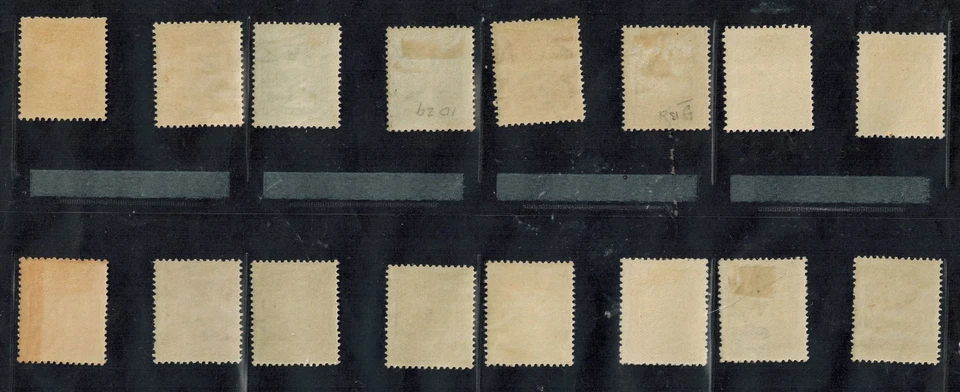 Nueva Zelanda 1913-37 Emisiones de Seguro de Vida SG L24-31 Todos los Tonos Listados MNH/OG GEMA Foto 2 de 2