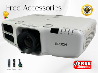 Epson Pro G6450WU 3LCD Projector Large-Venue 4500 Lumens WUXGA Lens Shift 2160p 