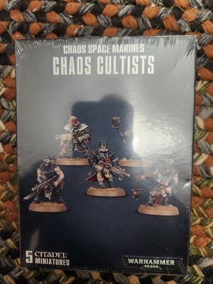 5 CHAOS CULTISTS WARHAMMER 40K CHAOS SPACE MARINES EASY BUILD DARK VENGEANCE