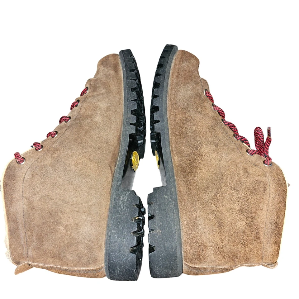 Vintage Vasque Leather Ankle Hiking Mountain Boots Vibram Made in USA Men 8.5 - Image 4 of 4