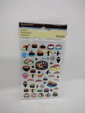Recollections Sushi Stickers 50 PC Sheet Scrapbooking