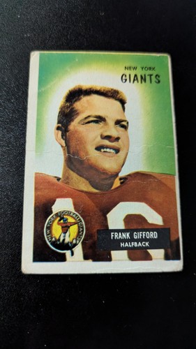 Frank Gifford #7 1955 Bowman card
