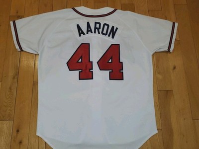 Russell Athletic Hank Aaron ATLANTA BRAVES Authentic Diamond MLB