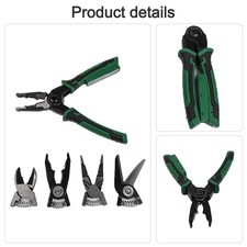 Electrician Tool with 5 Interchangeable Heads for Various Applications