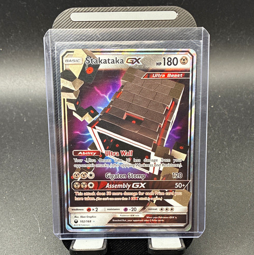 Pokémon TCG Stakataka GX 102/168 Celestial Storm Holo Ultra Rare 180HP EN