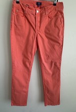 NYDJ Marilyn Straight Jeans Womens 6 Blue Lift Tuck Mid Rise Denim