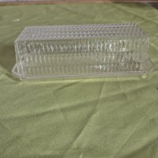 Vintage Arrow Clear Plastic Stick Butter Dish Made in USA