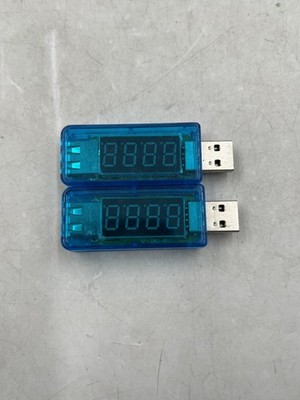2 USB Charger Doctor Current Voltage Charging Detector Battery Voltmeter Ammeter