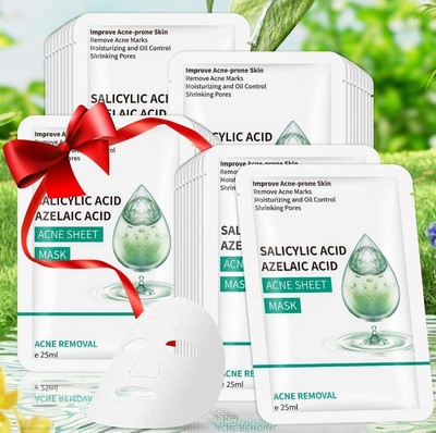 IREV Anti Acne Face Mask,Sheet Masks With Salicylic Acid, Face Masks Skincare...