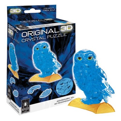 Original 3D Crystal Puzzle Orange Challenging Display Puzzle for Ages 12 and Up