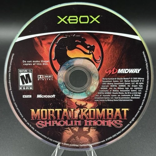 Mortal Kombat: Shaolin Monks (Original Microsoft Xbox) Disc Only Tested