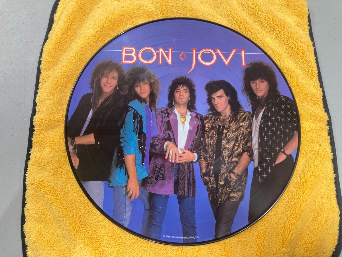 Bon Jovi Slippery When Wet Picture Disc Vinyl Limited