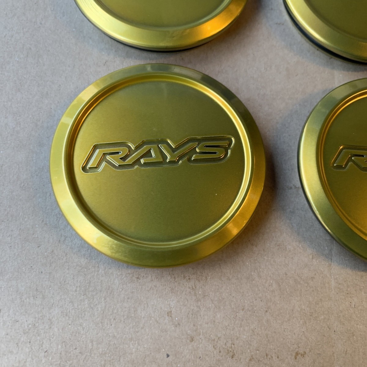 Volk Racing Ray ZE 40/ULTRA Center caps HYPER GOLD LOW Set Of 4