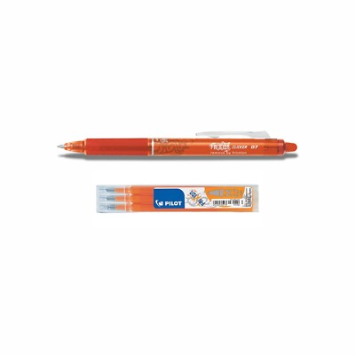 Frixion Clicker 0.7 orange + 3 Ersatzminen orange