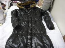 J Lo By Jennifer Lopez Long Soft Light Black Zipper Up Coat Outwear With Hood Sm