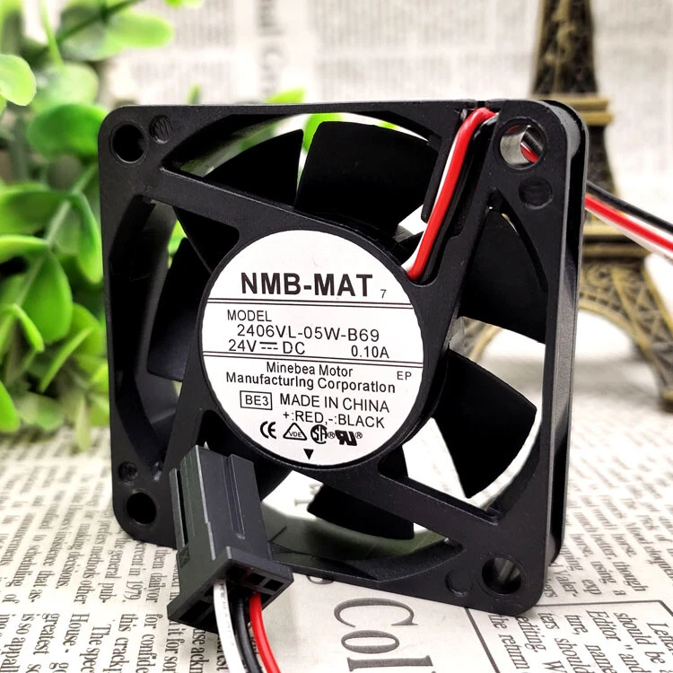 1PC NMB-MAT 2406VL-05W-B69 Cooling Fan 24V 0.10A 6CM New - Image 3 of 4