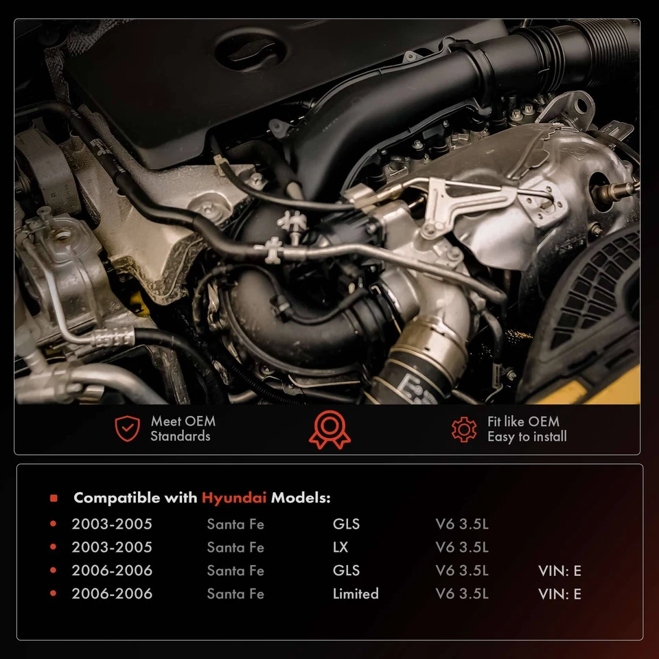 Manguera de descarga de refrigerante de aire acondicionado para Hyundai Santa Fe 2003 2004 2005 2006 V6 3,5 L Foto 2 de 4