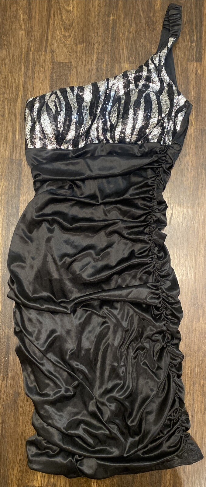 Ruby Rox size medium black form fitting dress - image 4