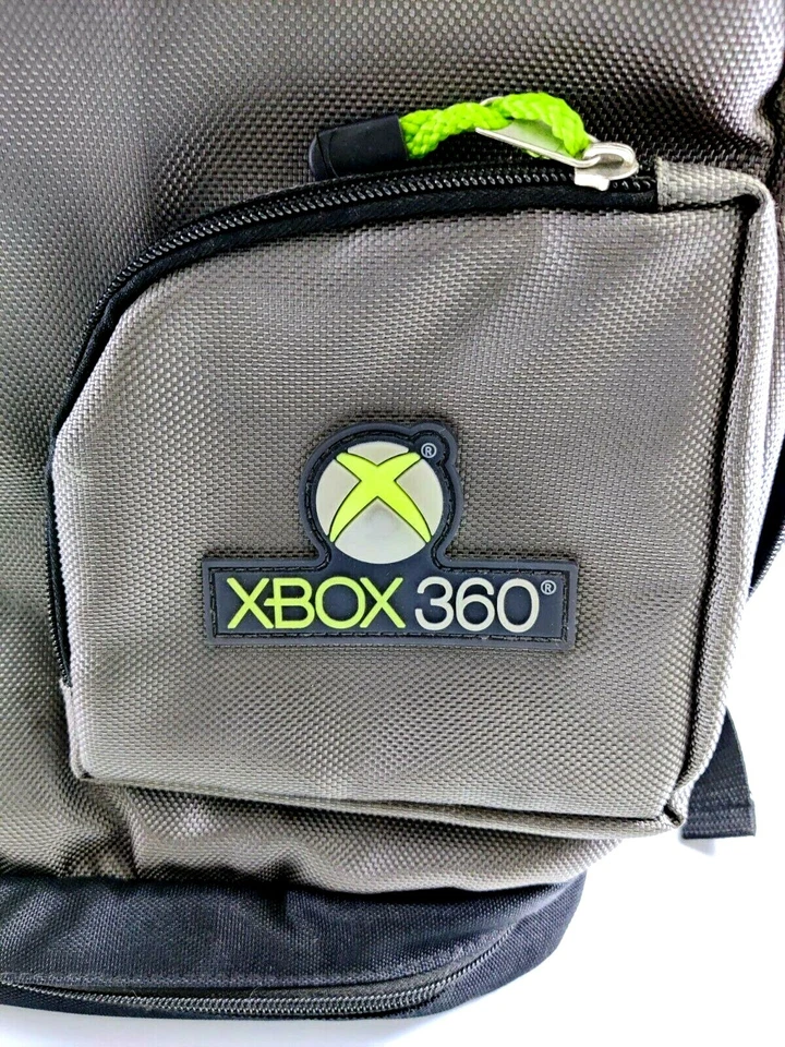 XBOX 360 Backpack Protective Backpack Bag Black Gray & Green - Image 3 of 4