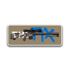 Q "The Fix" Sticker 4 inch Gun Vinyl Decal Waterproof Outdoor Safe