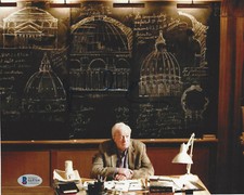 MICHAEL CAINE SIGNED 'INCEPTION' 8x10 MOVIE PHOTO ACTOR BECKETT BAS COA