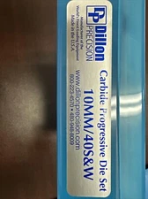 Dillon Precision Die set. 40 S+W-10 mm. Carbide 3 Die Set;