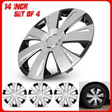 14 Inch Set Of 4 Wheel Covers Full Rim Hub Caps Fit R14 Tire Steel Wheels