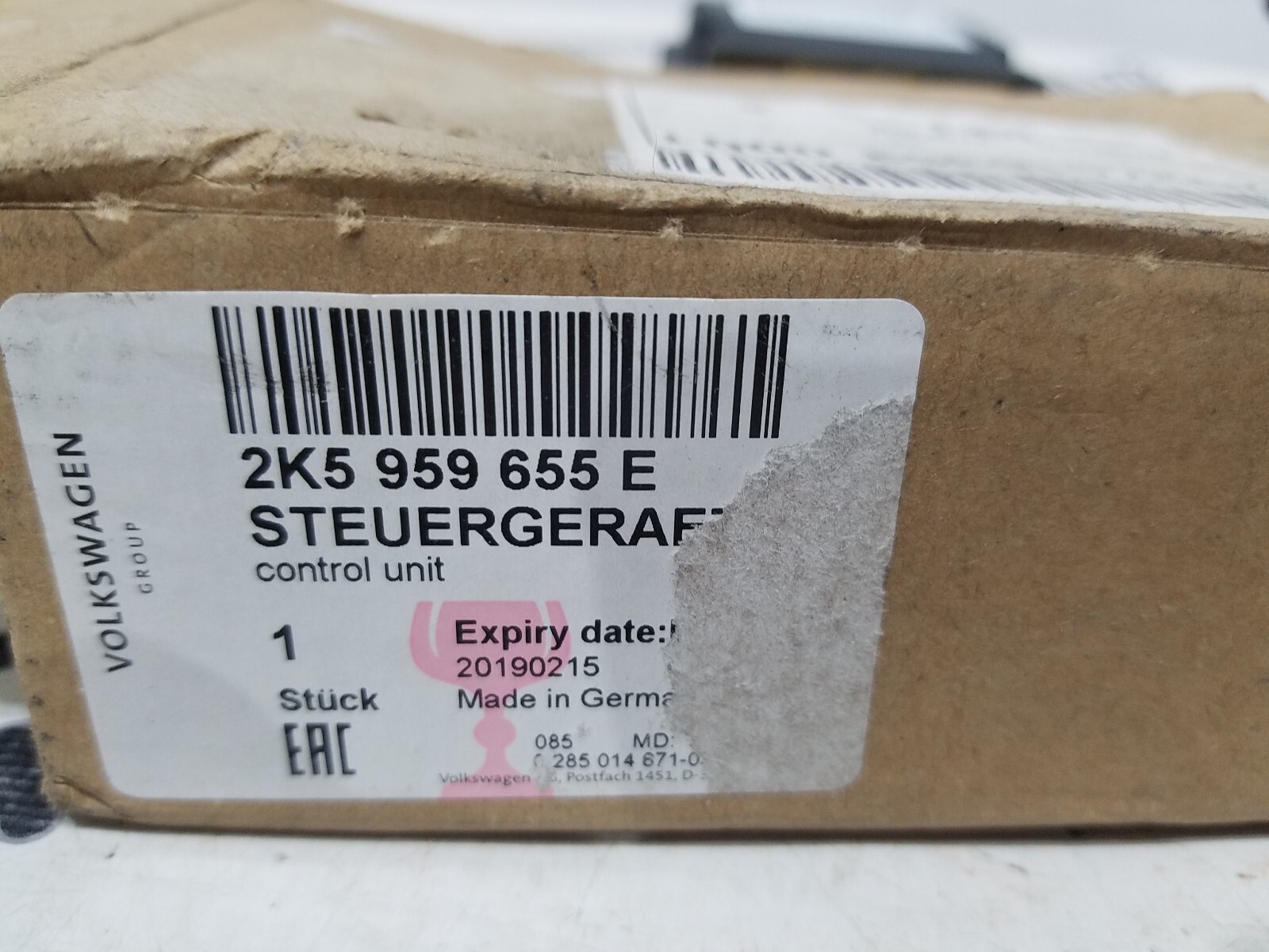 GENUINE VOLKSWAGEN CADDY MK3 2003-2020 AIRBAG CONTROL MODULE 