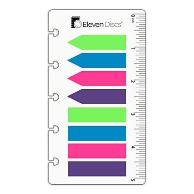 Discbound Page Flags with Inch Ruler for Circa Arc TUL 160 Total