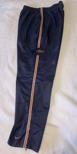 Vintage Y2K Boys Grey & Orange Nike Windbreaker Cargo Track Pants Youth XL - Picture 5 of 6