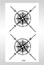 summer tribal compass temporary tattoo