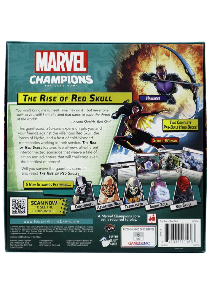 Marvel Champions Card Game The Rise Of Red Skull Expansion Pack LCG New - Image 2 of 4
