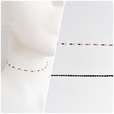 Hand braided plaited party lace Pearl holiday choker collar necklace gift UK