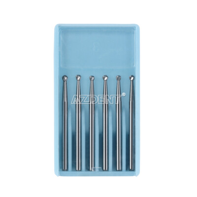 Set Of Tungsten Carbide Round Dental Burs - FG1 To FG5, Friction Grip, High Speed