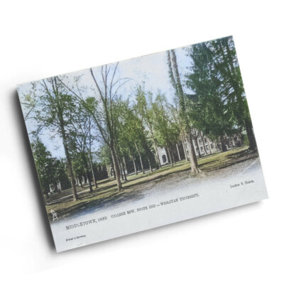 A3 PRINT - Vintage Connecticut USA - Middletown. College Row. North End (b)