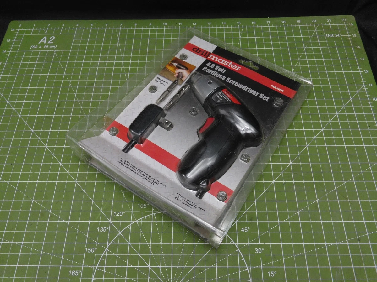 Drill Master 4.8 Volt Cordless Screwdriver Set