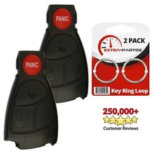 2 New Replacement Smart Key Car Remote Entry Fob Case Shell for Mercedes Benz