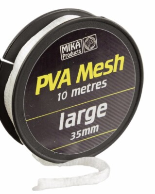 MIKA PVA Mesh 35mm 10m oder 50m Karpfenangeln, PVA Netz Wasserlöslich