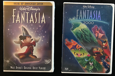 Disney Fantasia Original Uncut Version (NEW) & Fantasia 2000 (Used