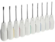 10 Pcs Dental Root Elevators Oral Surgery PDL Luxating Tooth loosening